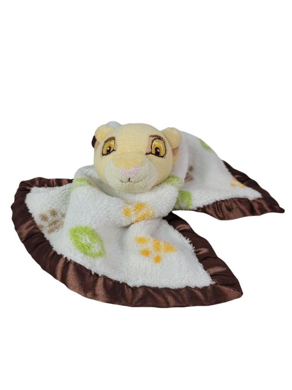 Disney Baby Simba Lovey Plush Cream Brown 12" Paws Lion King Vintage Security